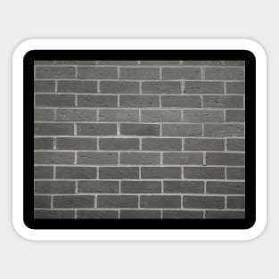 Brick Wall Black and White Photo Sticker